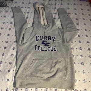 gray hoodie curry college